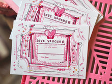 Load image into Gallery viewer, ‘Love Voucher’ Postcards
