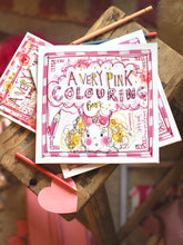 Load image into Gallery viewer, The Made By Leah ‘A Very Pink’ Peggy Colouring Book
