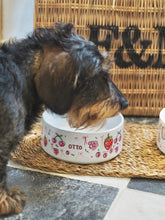 Load image into Gallery viewer, The Personalised Berries Dog Bowl
