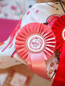 The Personalised ‘On The Nice List’ Luxury Rosette, Pink
