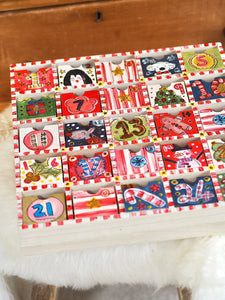 The Hand Painted Classic Christmas Wooden Advent Calendar