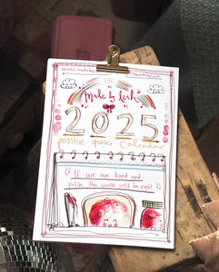 2025 A4 Quotes & Made by Leah Classics Calendar