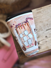 Load image into Gallery viewer, Cutie ‘Coffee Please’ Coffee Cosy Sleeve

