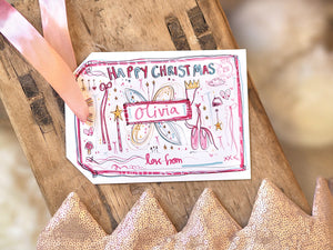 Personalised Fairy Lovely Christmas Gift Tag