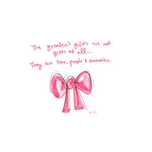 Pink Bow Greatest Gifts A5