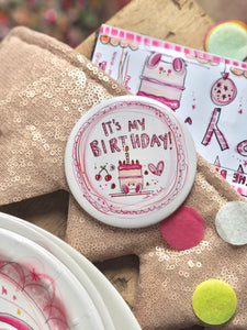 ‘It’s My Birthday!’ Cute Cake Badge