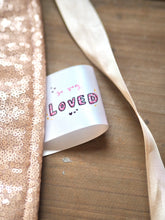 Load image into Gallery viewer, Pair of sew in fabric labels ‘So Very Loved’ x ‘Bunnies’
