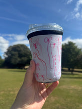 Load image into Gallery viewer, Bows Coffee Cosy Sleeve
