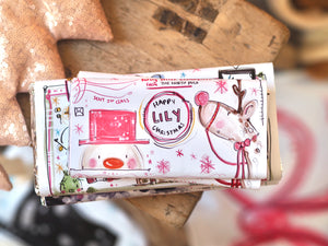 The Personalised 100g Pink Christmas Chocolate Bar