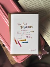 Load image into Gallery viewer, Crayons Teacher Design
