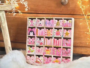 The PRE ORDER Hand Painted Christmas Wooden Advent Calendar