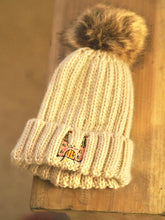 Load image into Gallery viewer, Kids &amp; Adults Oatmeal Pom Beanie
