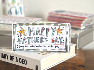 'Happy Father’s Day' Star Milk Chocolate Bar
