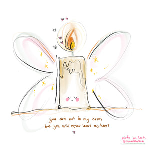 Personalised Candle Wave Of Light Art