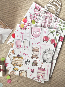 Cute Doodles Paper Gift Bag
