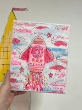 Load image into Gallery viewer, KIDS Canvas 1 “Pink Rocket”
