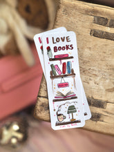 Load image into Gallery viewer, ‘I LOVE BOOKS’ Cutie Bookshelf Bookmark

