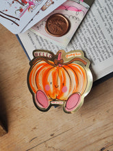 Load image into Gallery viewer, ‘Hello Pumpkin’ Super Cute Gold Autumn Sticker
