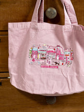 Load image into Gallery viewer, Luxury Vintage Washed Pink Tote ‘The Cutie Christmas Village’

