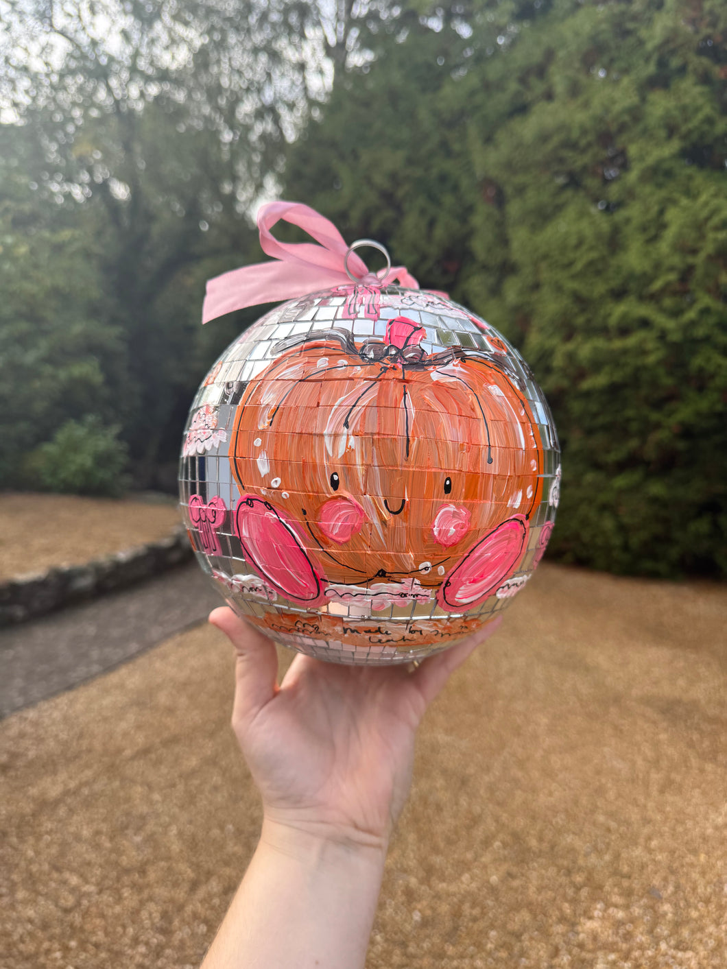 20cm Pumpkin Disco Ball