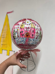 The Made by Leah Disco Tree Topper XL ‘Pink Christmas Castle’