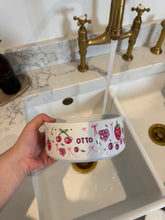 Load image into Gallery viewer, The Personalised Berries Dog Bowl
