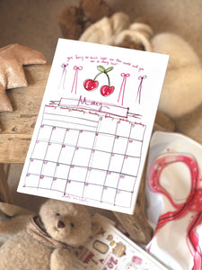 2026 A4 Quotes & Made by Leah Doodles Calendar