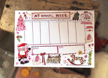 Load image into Gallery viewer, ‘My Magical Week’ A4 Note Pad Planner
