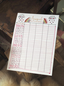 2026 A3 Family Organiser