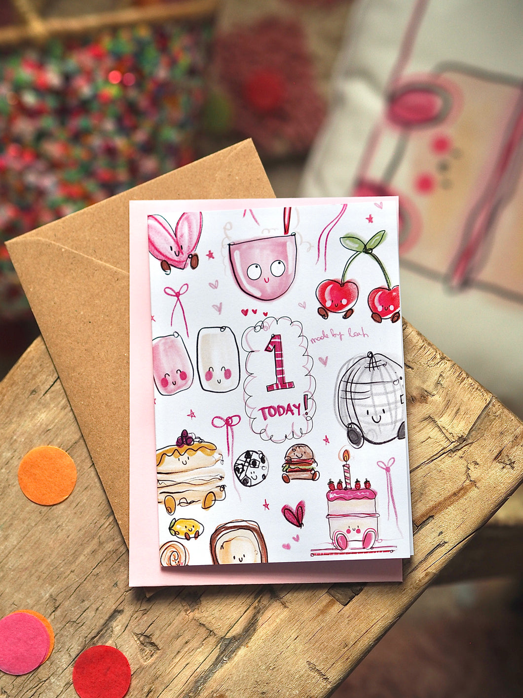 Cute Doodles Age Greeting Card