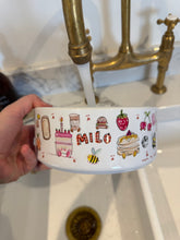 Load image into Gallery viewer, The Personalised Cute Doodles Dog Bowl
