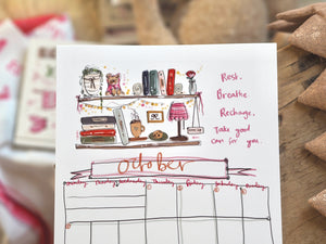 2026 A4 Quotes & Made by Leah Doodles Calendar