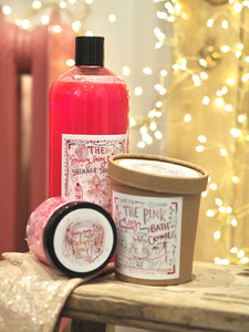 Mahoosive 1L Pink Shimmer Magical Snowy Fairy Shower Gel & Bubble Bath