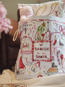 The Personalised Christmas Design Sack