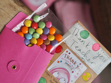 Load image into Gallery viewer, ‘Thank You For Making Me A Smartie’ Hand Painted Envelope
