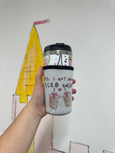 Load image into Gallery viewer, ‘Another Iced Coffee’ Coffee Cosy Sleeve
