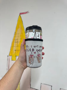 ‘Another Iced Coffee’ Coffee Cosy Sleeve
