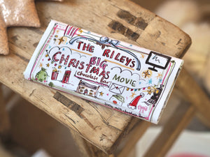 XL 200g Personalised Christmas Movie Night Milk Chocolate Bar
