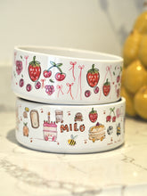 Load image into Gallery viewer, The Personalised Berries Dog Bowl

