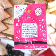 Load image into Gallery viewer, Personalised Pink Letter From Santa
