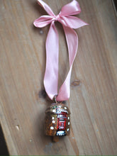 Load image into Gallery viewer, Hand Painted Brass Bell 11 ‘Snowy Postbox’
