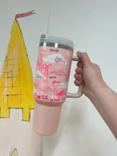 Load image into Gallery viewer, Hand Painted 40oz Tumbler 2 “Clouds &amp; Bows”
