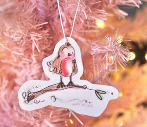 ‘Remembrance Girly’ Robin Air Freshener