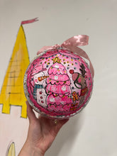 Load image into Gallery viewer, 20cm Large Christmas Disco Ball ‘Pink Christmas’
