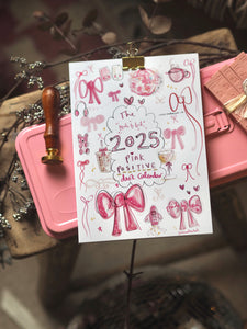 2025 A5 Girly Positive Desk Calendar