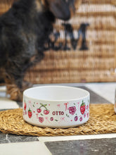 Load image into Gallery viewer, The Personalised Berries Dog Bowl
