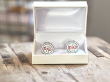 Load image into Gallery viewer, ‘Best EVER Dad’ Metal Cufflinks
