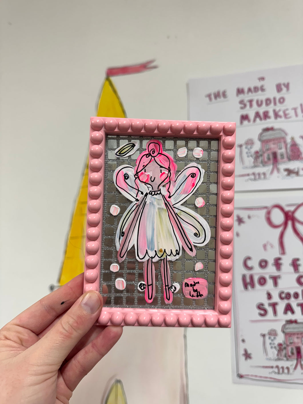 The Mini Bobbin Disco Frame “Pink Angel”