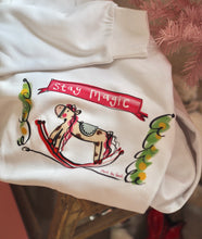 Load image into Gallery viewer, The ‘Stay Magic’ Christmas Rocking Horse Sweater/Hoodie
