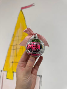 Disco Ball Hanging Bauble ‘Christmas Defender’